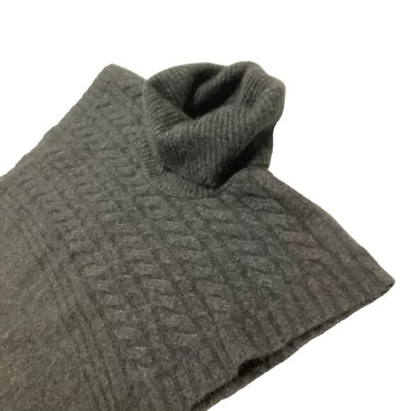 NWT Noble Wilde Merino Possum Sweater Size XS Charcoal Gray Cable Knit - Picture 9 of 12